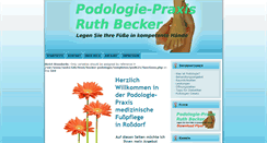 Desktop Screenshot of becker-podologie.de